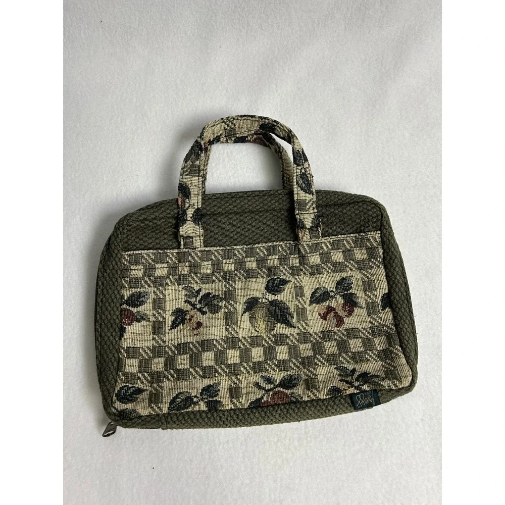 Cottagecore Gregg USA XL Olive Green Tapestry Fruit Bible Cover Organizer Bag
